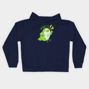 Soft language bird Kids Hoodie